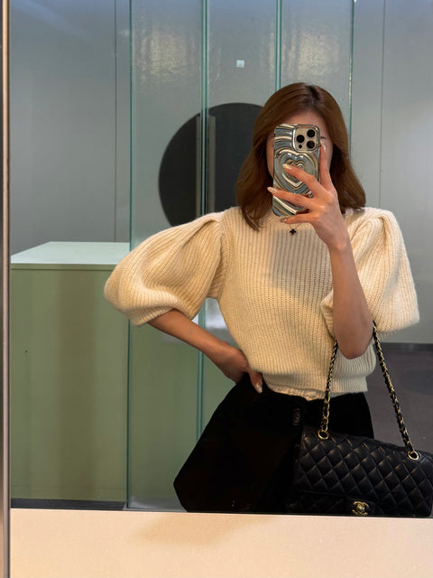 Volume Puff Knit