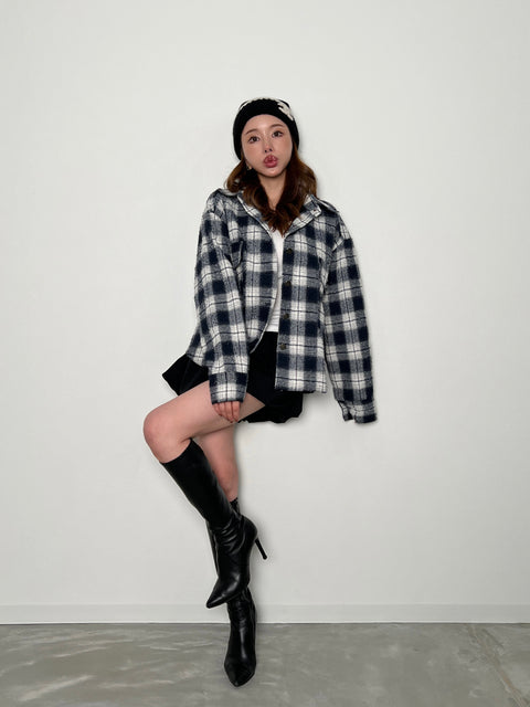 Oversized Check Shirt/送料無料