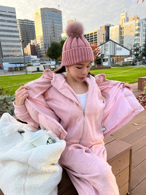 A/W 3SETUP／pink(送料無料) 再販売ご予約受付け中