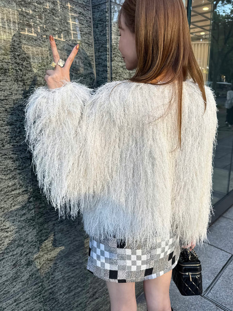 Fringe Shaggy jacket/送料無料・ご予約受付中