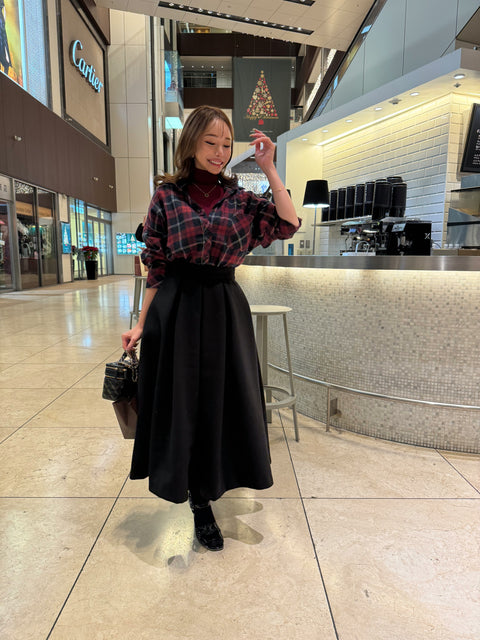 Longタックスカート(Black)