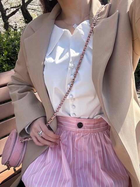 Simple Ribbon Jacket／(4/9発送)