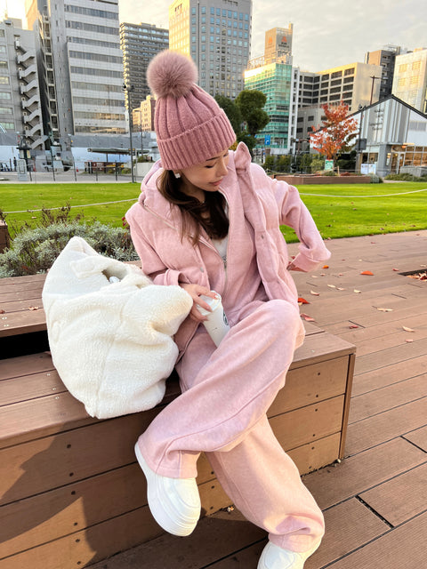 A/W 3SETUP／pink(送料無料) 再販売ご予約受付け中