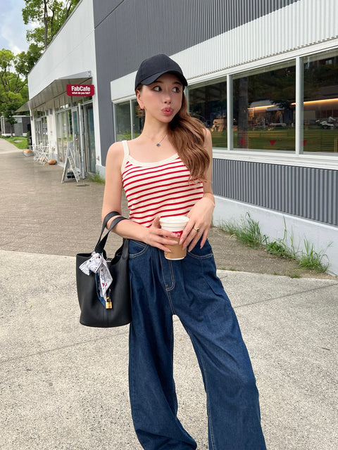 Waffle marin camisole