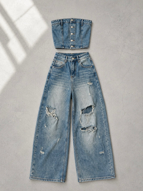 Vintage Denim Setup／送料無料 (全サイズご予約受付中)Sは完売した為再販ご予約受付となります。
