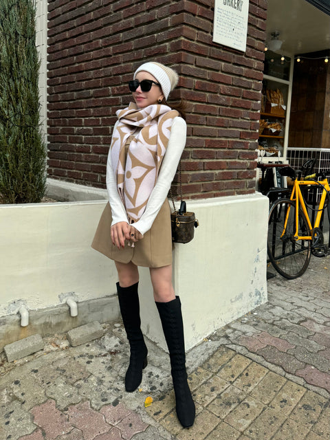 Shaped onepiece(Beige)