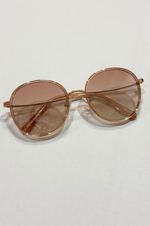 sunglasses／pink gold・送料無料