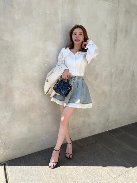 Soft Big Collar Blouse