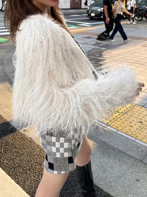Fringe Shaggy jacket/送料無料・ご予約受付中