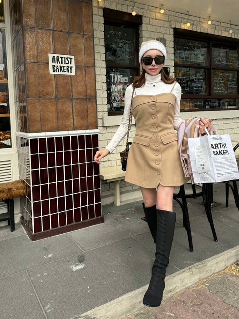 Shaped onepiece(Beige)