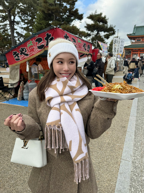 プリーツスカートセットアップ(Lightbrown)