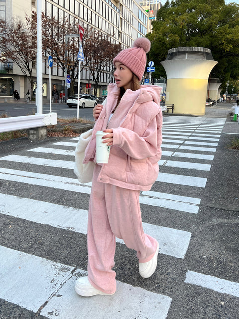 A/W 3SETUP／pink(送料無料) 再販売ご予約受付け中