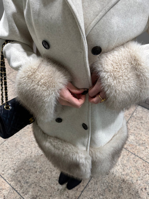 Bigfur Pコート(Ivory)
