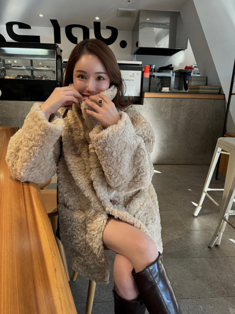 2way リバーシブルムートンコート(Brown)