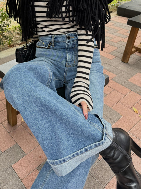 “美”シルエットDenim pants
