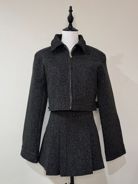 プリーツスカートセットアップ(Black)