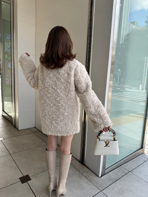 2way リバーシブルムートンコート(Ivory)