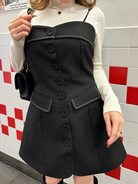 Shaped onepiece(Black)