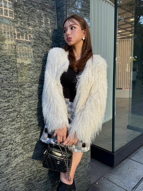Fringe Shaggy jacket/送料無料・ご予約受付中