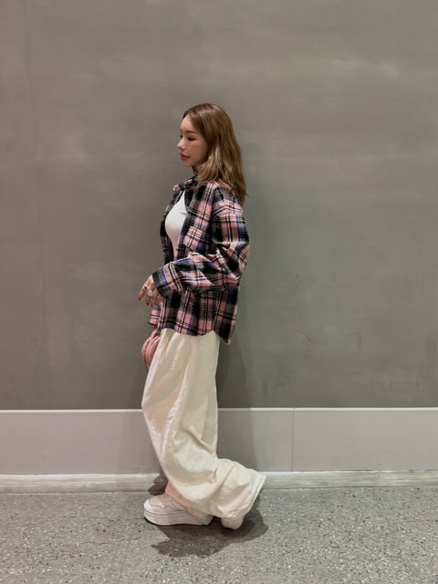 Oversized Check Shirt／送料無料