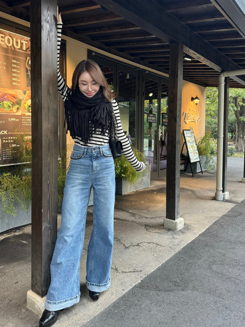 “美”シルエットDenim pants