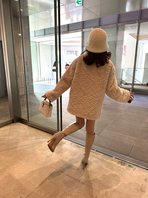 2way リバーシブルムートンコート(Ivory)