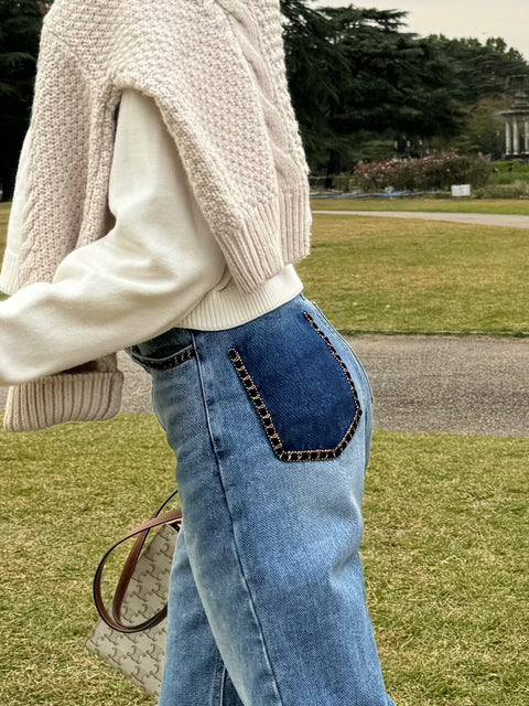 “美”シルエットDenim pants