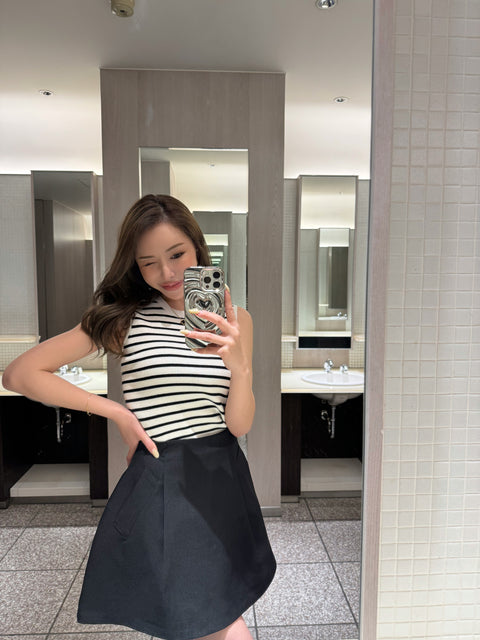 balloon skirt／black