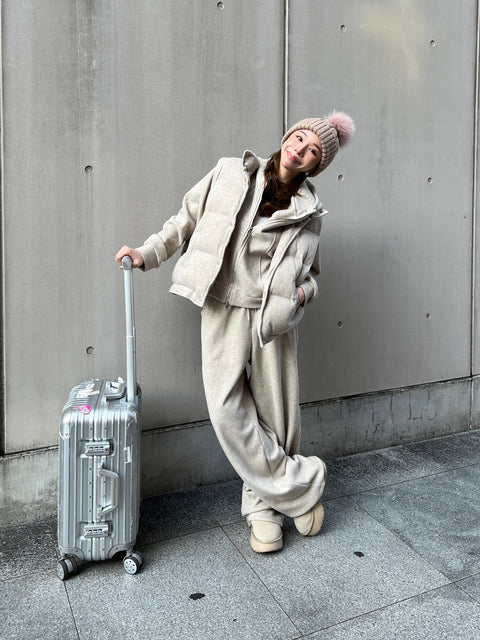 A/W 3SETUP／beige(送料無料) 再販売ご予約受付け中