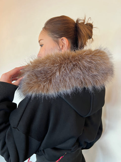 Big Fur Hooded Set