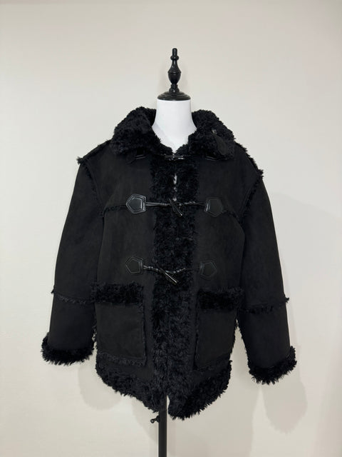 2way リバーシブルムートンコート(Black)