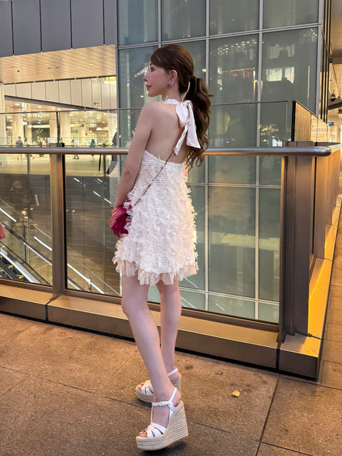 Back ribbon onepiece／送料無料