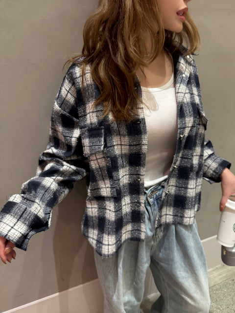 Oversized Check Shirt／送料無料