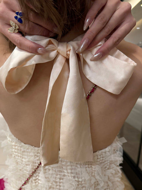 Back ribbon onepiece／送料無料