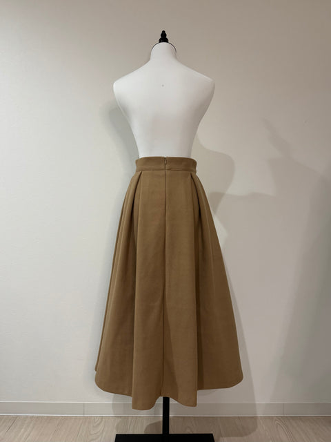 Longタックスカート(Camel)
