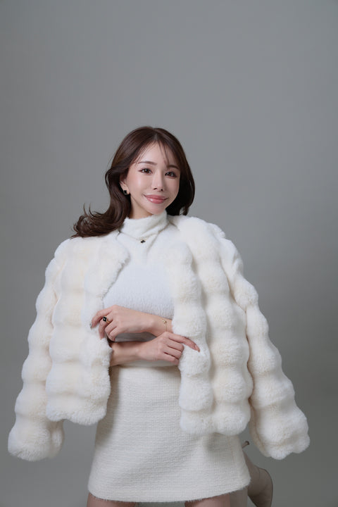 FUWAMOCOファーコート(White)