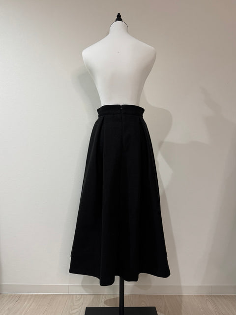 Longタックスカート(Black)