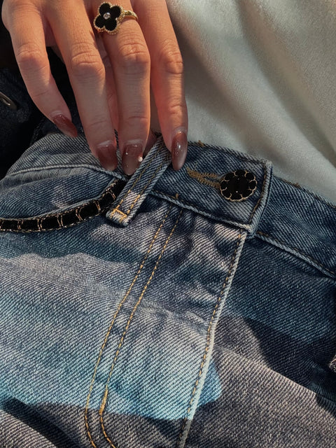 “美”シルエットDenim pants