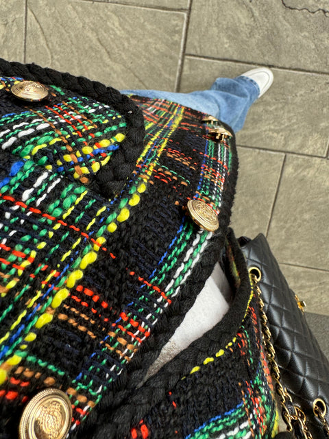 Autumn tweed vest