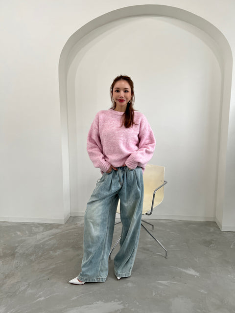 Curvy Wide Denim／LightBlue、White 再販売ご予約受付中