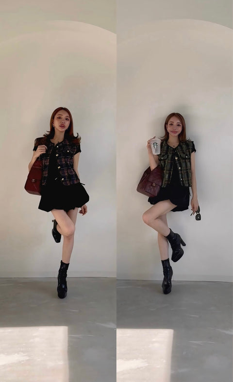 Autumn tweed vest
