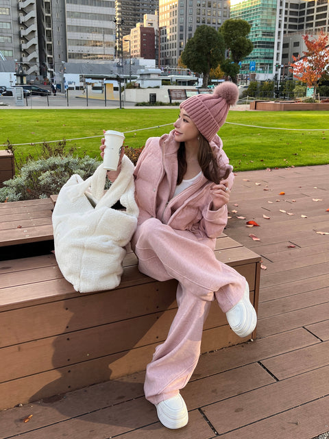 A/W 3SETUP／pink(送料無料) 再販売ご予約受付け中