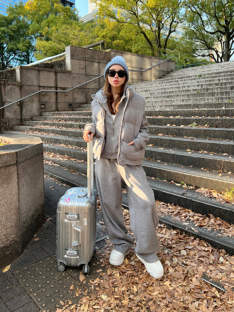 A/W 3SETUP／gray(送料無料)再販売ご予約受付け中