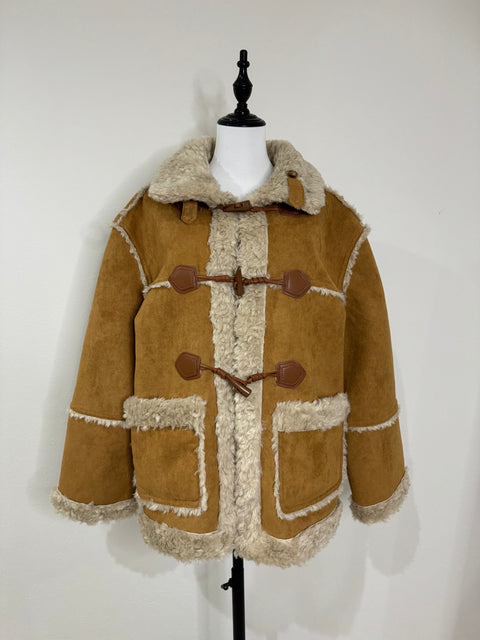 2way リバーシブルムートンコート(Brown)