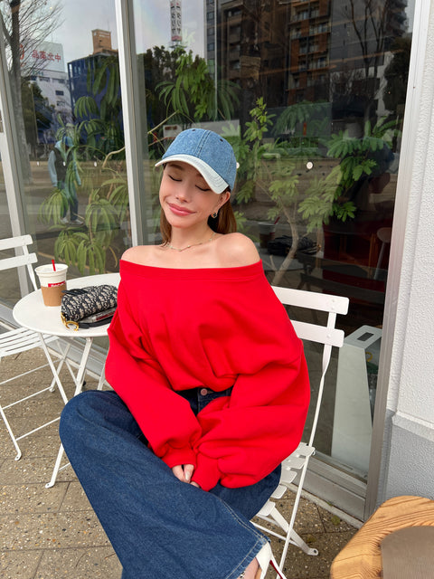 Balloon Sleeve Sweat Top