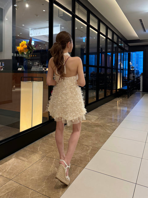 Back ribbon onepiece／送料無料