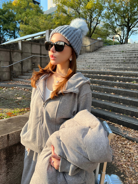 A/W 3SETUP／gray(送料無料)再販売ご予約受付け中