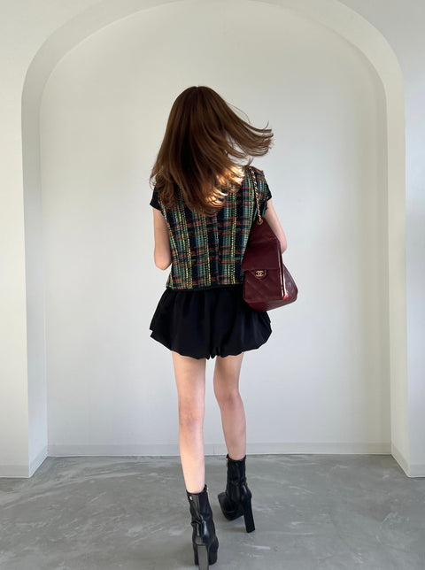 Autumn tweed vest