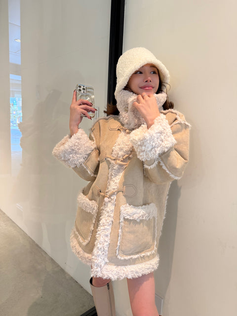 2way リバーシブルムートンコート(Ivory)