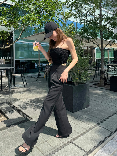 Black bustier&pants set／送料無料